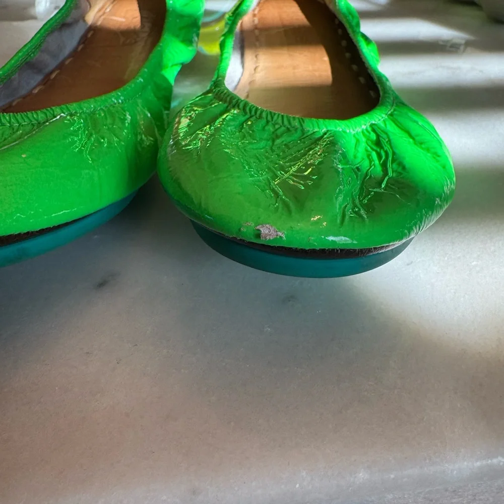 Tieks Green Ballet Flats - Picture 3 of 6